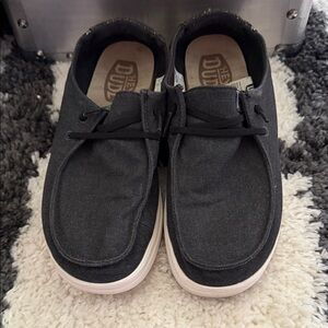 Hey Dudes - Wendy Rise in Black Size 7